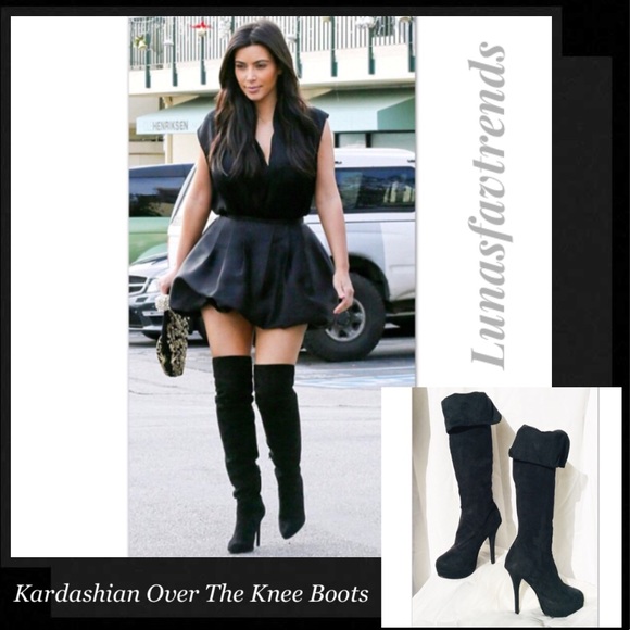 kardashian over the knee boots